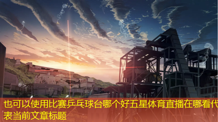 比赛乒乓球台哪个好五星体育直播在哪看