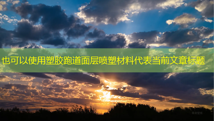 塑胶跑道面层喷塑材料
